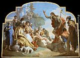 Giovanni Battista Tiepolo Canvas Paintings - John the Baptist Preaching